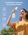 Anker Zolo Power Bank, Built-in Dual USB-C Cables, 10000mAh 35W Fast Charge Compact and Portable, Compatible with iPhone 16/15, Samsung Galaxy, Google Pixel and More.