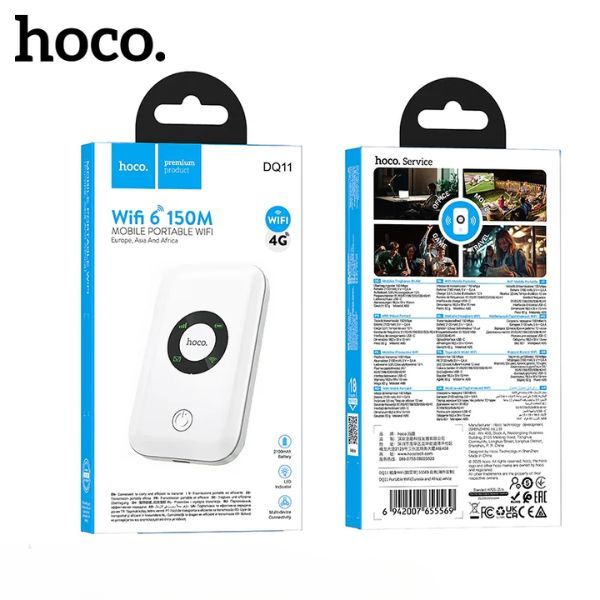 HOCO%20DQ11%20Portable%20WIFI%20Router%20WiFi%206%20All%20BD%20Sim%20Supported%20Pocket%20Router%204G%20Sim%20Support%20Pocket%20Router%20For%20Travel%20Mini%20Pocket%20Router%20Wifi%20Router%20Car%20-%20Image%204