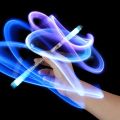 1pc LED Spinner Gel Pen Luminous Spinning Fidget Spinner Light Rotating Pen Toys Gift.