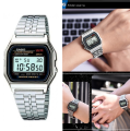 Steel Chain Waterproof Classic Digital Watch For Men.