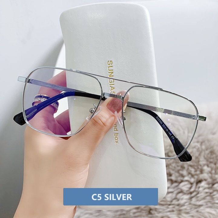 2024%20New%20Double%20Bridge%20Square%20Anti-blue%20Light%20Glasses%20Frame%20Women%20Men%20Vintage%20Transparent%20Computer%20Oversize%20Pectacle%20Eyeglasses%20-%20Image%207