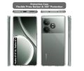 Crystar Clear Back Case Cover for 𝐑𝐞𝐚𝐥𝐦𝐞 𝐆𝐓 𝟔𝐓 𝟓𝐆 / 𝐑𝐞𝐚𝐥𝐦𝐞 𝐆𝐓 𝟔 | Transparent Back Cover | Raised Bumps for Camera & Screen Protection for Realme GT 6T 5G / Realme GT 6 Back Cover. 