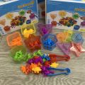 Children's Rainbow Count Dinosaur Shape Color Classification Box Kindergarten Early Education Toys Montessori Mathematics Teaching Aids. 