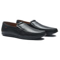 Apex Black Leather  Men's Moccasin. 