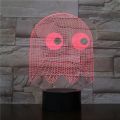 【Cathery Baby Store】Arcade Game Blinky Ghost 3d Night Lamp Table 7 Colors Changing Novelty Lighting Boy Child Kid Gift Pacman Nigh Light.