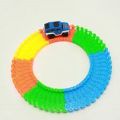 Diecast DIY Puzzle Toy Roller Coaster Track Electronics Toy Car Rail Car Toy for Children Random Color. 