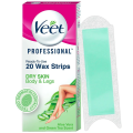 Veet Professional Dry Skin Skin Hair Removal Wax Strips 20 Strips. 