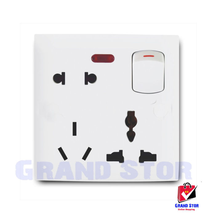 6%20Pin%20Socket%20With%20Box%20(16A-220V)%20Multi%20Function%20Universal%203Pin%202Pin%20Combine%20Socket%20-%20Image%203