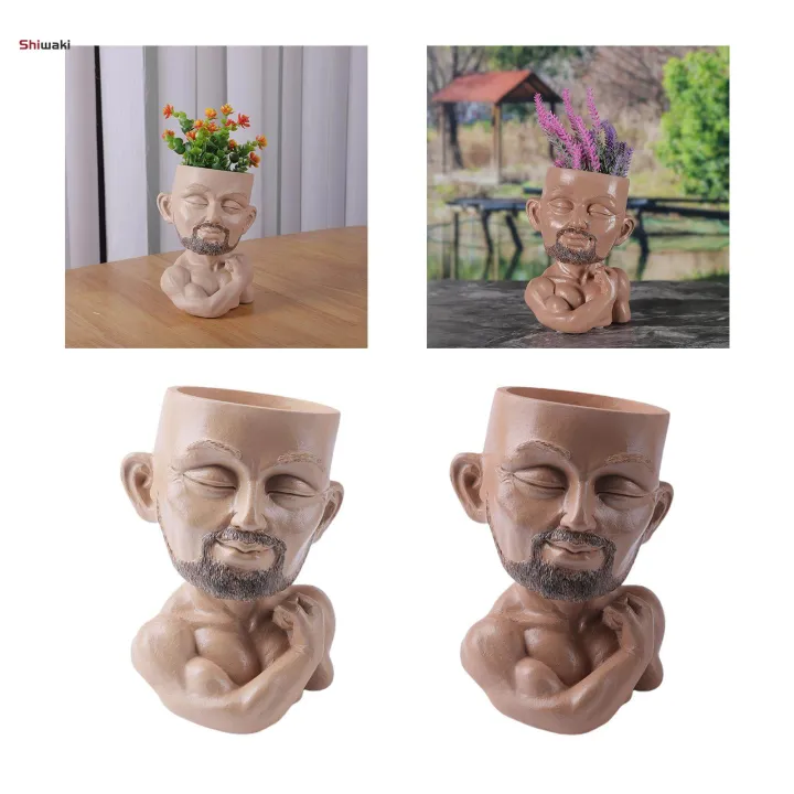 Pot%20Head%20Planter%20with%20Drainage%20Hole%20Craft%20Desktop%20Human%20Funny%20Face%20Flower%20Pot%20for%20Drawing%20Room%20Bedroom%20Indoor%20Cabinet%20Bookshelf%20-%20Image%204