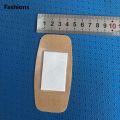 Fashions 10Pcs Self-Adhesive Plaster Wound Oval Breathable Skin Healing Patch Big Band Aid First Bandages Dressing Muscle Taping.