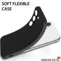 Samsung Galaxy A54 Premium Silicone Matte Soft Phone Case - Black. 