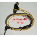 Realme R-100 4G Super Bass Stereo Earphone with built in Mic headphone - Headphone. 