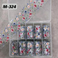 【Support-Cod】 10 Roll Flower Nail Foils Transfer Stickers Nail Decals Manicure Decoration DIY QUANYIN. 