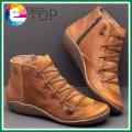 Women Fashion Ankle Boots Women Flat British Wind Retro Boots Women Autumn and Winter Martin Boots Ladies Waterproof Warm Boots. 