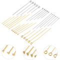 50/100Pcs Gold Color Stainless Steel Heads Eye Flat Head Pin Ball Head Pins for DIY Earrings Jewelry Making Accessories. 