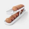 AA Hub Creative Plastic Slide Refrigerator Egg Holder Automatic Egg Rack Freshable Eggs Storage Container Dispenser. 