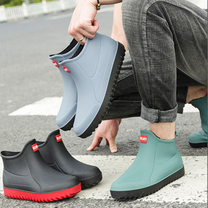 Rain%20Boots%20Waterproof%20Stylish%20Water%20Shoes%20Men's%20Rain%20Boots%20Short%20Tube%20Mid%20Tube%20Kitchen%20Anti-Slip%20Rubber%20Shoes%20Fleece%20Lined%20Padded%20Warm%20Keeping%20Rubber%20Boots%20Winter%20-%20Image%205