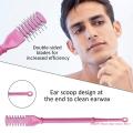 360° Rotating Nasal Hair Removal Tool,4Pcs Portable Manual Nose Hair Trimmer 95AC. 