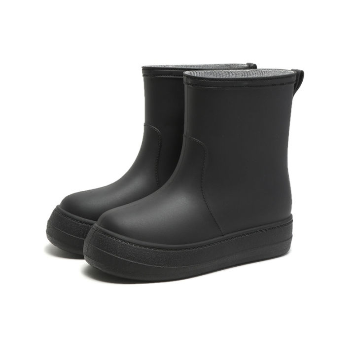 New%20fashion%20women's%20rain%20boots%20medium%20and%20low%20waterproof%20anti-slip%20rain%20boots%20winter%20velvet%20detachable%20water%20shoes%20soft%20sole%20rubber%20shoe%20cover%20-%20Image%205