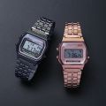 【DM bag factory Store】LED Metal Shock Sports Men Watches Women Electronic Display Retro Style Clock Men's Relogio Masculin Hombre. 