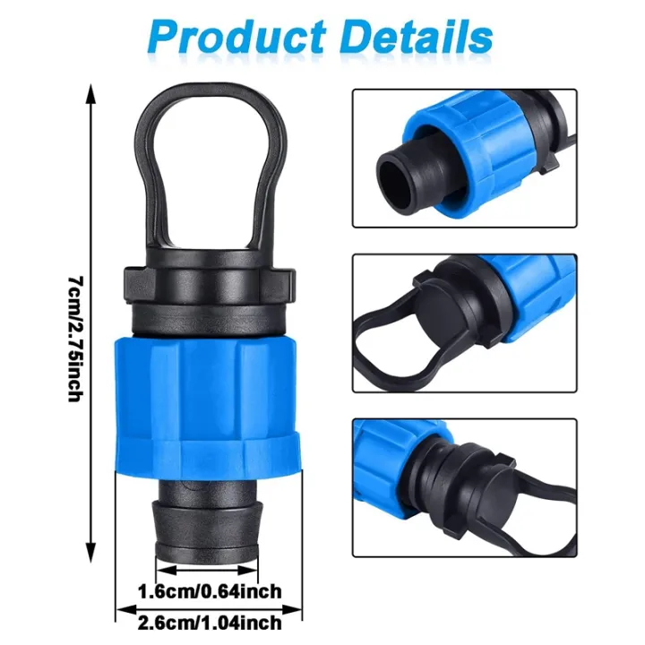 JAERBEE%2012%20Pcs%20Drip%20Irrigation%20Tubing%20End%20Cap%20Plug%201/2%20Inch%20Universal%20End%20Cap%20Fitting,%20Compatible%20with%2016-17mm%20Drip%20Tape%20Tubing%20-%20Image%202