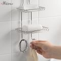 soap holder organizer lagayan ng sabon pang ligo soap organizer OYOREFD Strong Wall Mounted Stainless Steel Soap Holder Bathroom Double Layer Drain Soap Tray Shower Soap Dish Bathroom Products. 