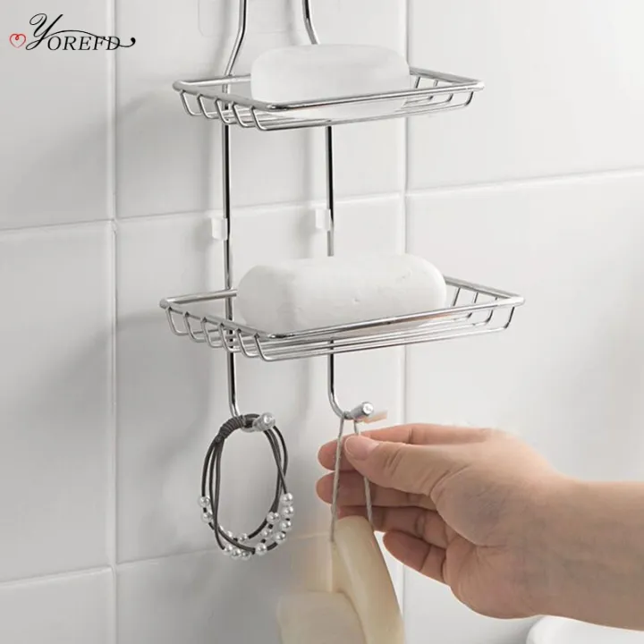 soap%20holder%20organizer%20lagayan%20ng%20sabon%20pang%20ligo%20soap%20organizer%20OYOREFD%20Strong%20Wall%20Mounted%20Stainless%20Steel%20Soap%20Holder%20Bathroom%20Double%20Layer%20Drain%20Soap%20Tray%20Shower%20Soap%20Dish%20Bathroom%20Products%20-%20Image%206