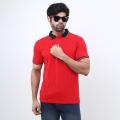 Splendid Red Color Polo White T-Shirt For Men Stylist New Premium Quality By RKS Mega Mall Remarkable - Disclose Styles & Luxe. 