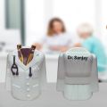 Doctor Coat Pen Pencil Holder Stand For Desk And Offices Tables (Plastic), Stationery, White.