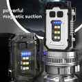 Warsun Portable Mini Keychain Light LED High Bright Flashlight Dual Light Source Camping Fishing Multi-function Tool Torch Lamp. 