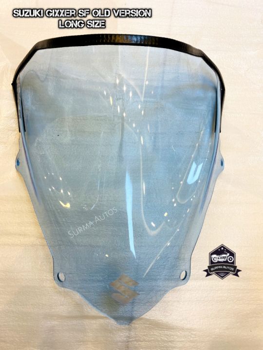 Motorcycle Windshield Windscreen Visor Compatible For Gixxer SF Old Version New Design Motorcycle ( Long size )