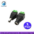 DC Male Jack and Female Socket For  Balun Connector Adapter Plug (1 x Male + 1 x Female) Power Jack Adapter for Led Strip CCTV Security Camera Cable Wire Ends Plug Barrel Adapter. 