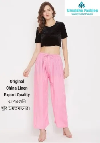 Comfort%20Regular%20wear%20plazo,%20cotton%20and%20Linen%20Mix%20stretchable%20palazzo%20for%20Girls%20-%20Image%204