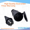 Rubber Industrial Male Female Plug Socket 16a 220v-250v 2pe Ip44 Waterproof Electric Power Connector.