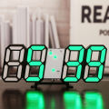3D digital clock LED electronic clock living room 3D wall clock clock. 
