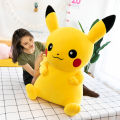 Cute Pikachu Pillow Bikachu Plush Toy Anime Large Doll Girls Girlfriends Birthday Gifts Wholesale. 