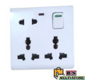8 Pin Multi Gang Socket Double 3 Pin- 1Piece 2 Pin Multi Function Universal Wall Switch Socket 10 Pcs Combo.