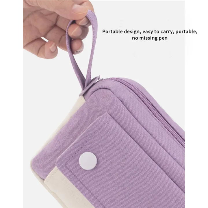 ANGOO%20Pencil%20Case,Large%20Capacity%20Pen%20Pencil%20Pouch,%20Purple%20-%20Image%208