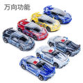 Lightweight music electric toy, inertia universal realistic police car for boys, transport, swivel wheels. 