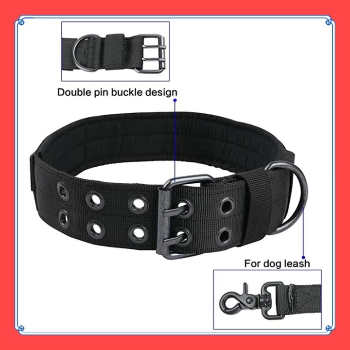 VibeVendor%20Pet%20K9%20Tactical%20Dog%20Collar%20Adjustable%20Double%20Buckle%20German%20Shepherd%20Training%20Large%20Medium%20Dogs%20Accessories%20-%20Image%204