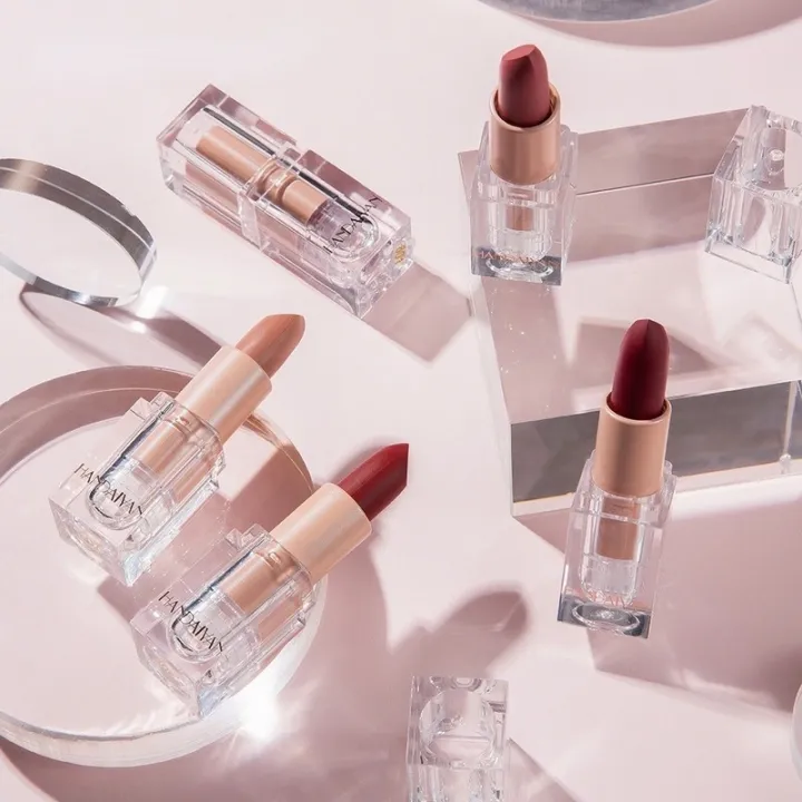 Matte%20Nude%20Lipstick%20Bean%20Paste%20Pink%20Lips%20Makeup%20Waterproof%20Long%20Lasting%20Lip%20Tint%20Cosmetic%20Moisturizer%20Lipstick%20-%20Image%203