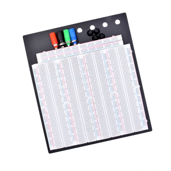 Breadboard%20Giant%20Solderless%203220%20Tie%20Points%20Pin%20Brass%20Metal%20Clips%20White%20Breadboard%20With%20Plate%20&%20Binding%20Post%20-%20Image%203
