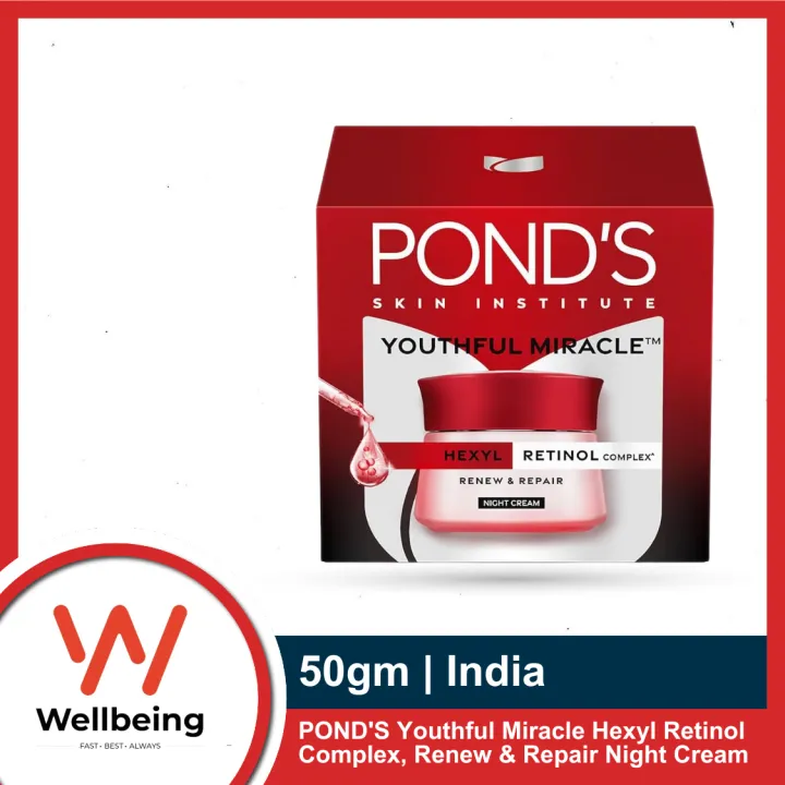 POND'S Youthful Miracle Hexyl Retinol Complex, Renew & Repair Night Cream 50g