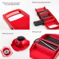 Multi Purpose Food Vegetable Slicer/Chopper ,6 in 1 Mandoline Slicer, Potato Peeler,Carrot/Cheese Grater,Manual Vegetable Cutter-white.