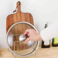 Multifunctional Kitchen Organizer Stainless Steel Pot Lid Holder Cutting Board Storage Rack Modern Kitchen Organizer.