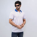 white formal soft polo t shirt for men. 