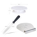 Kitchenware Cake Decorating Turntable Rotating Cake Stand Lifter Icing Smoother Spatula. 