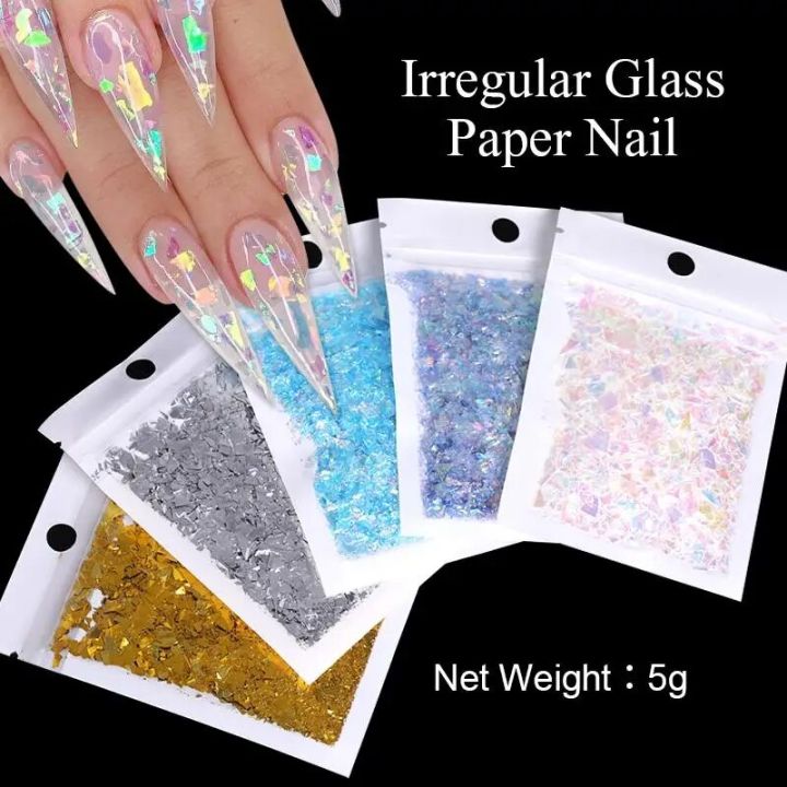 Irregular%20Glass%20Paper%20Nails%20Glitter%20Nail%20Flakes%20Slices%20Sparkly%20Sequins%20Paillette%20Tips%203D%20Nail%20Art%20Decoration%20DIY%20Manicure%20-%20Image%202