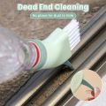 Multi-use Dead Angle Crevice Cleaning Brush - Can Be Connected To Water Bottle - Dry-wet Dual-use Brush - Sliding Door Track Brush - Window Groove Cleaning Brush - Home Clean Tool. 