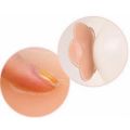1 Pair Soft Reusable Self-Adhesive Silicone Cover Bra  -Reusable Skin Color Stealth Bra Petal Cover Pad. 